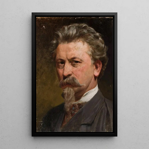 Self-portrait - Tytus Seweryn Pilecki — framed artwork on a wall