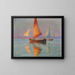 Calm Painting - Ugo Flumiani — framed artwork on a wall