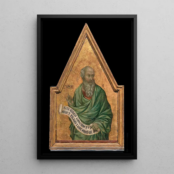 the Prophet Isaiah - Ugolino di Nerio — framed artwork on a wall