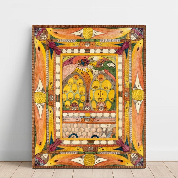 Reproduction of the painting Uhaja from India, My Love Baptism Godmother - Adolf Wölfli