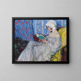 La Liseuse - Ulisse Caputo — framed artwork on a wall