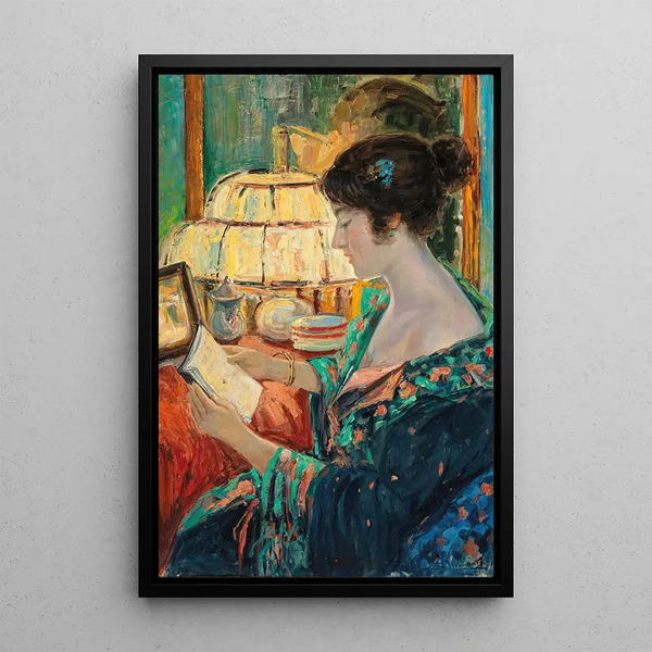 Leisure Hours - Ulisse Caputo — framed artwork on a wall