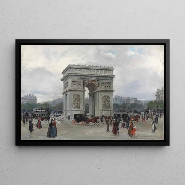 L'Arc de Triomphe, Paris - Ulpiano Checa — framed artwork on a wall