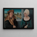 Portrait of a married couple - Ulrich Apt l'Ancien — framed artwork on a wall