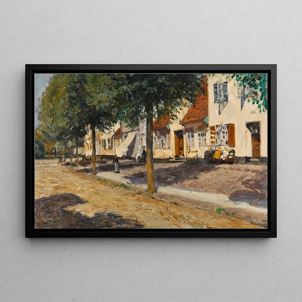 Alt Travemünde - Ulrich Hübner — framed artwork on a wall