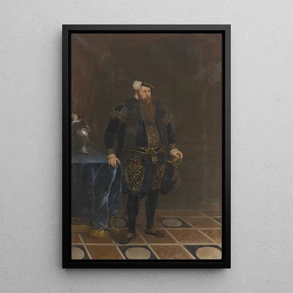 Gustave I 1496-1560 King of Sweden - Ulrika Pasch — framed artwork on a wall