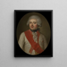 Portrait of Duke Ferdinand Frederick-Auguste of Württemberg - Ulrika Pasch — framed artwork on a wall
