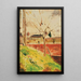 The Red Wall - Ulvi Liegi — framed artwork on a wall