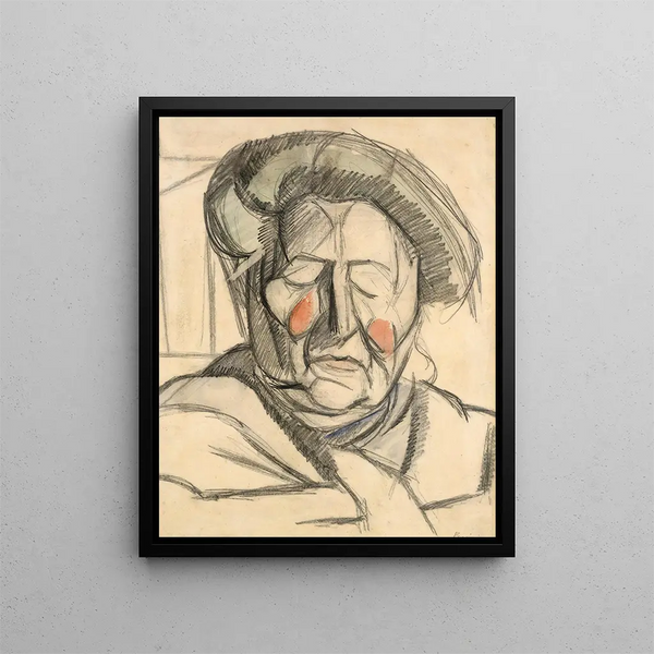 La mère des artistes - Umberto Boccioni — framed artwork on a wall