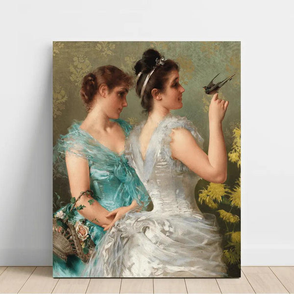 Reproduction of the painting Un Ami à Plumes - Vittorio Matteo Corcos