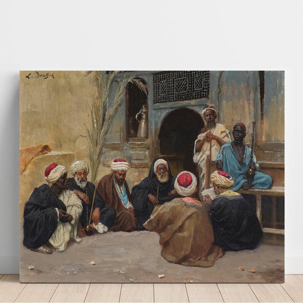 Reproduction of the painting A Council of Sages - Ludwig Deutsch