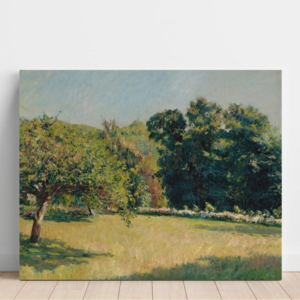 Reproduction of the painting of a Garden in Trouville - Gustave Caillebotte