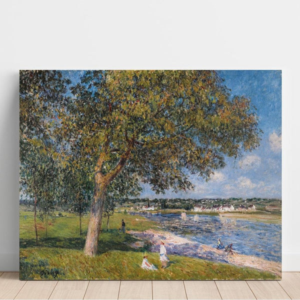 Reproduction of the painting of a Walnut Tree in the Prairie of Thomery - Alfred Sisley
