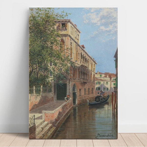 Reproduction of the painting of a Venetian Palace - Antonietta Brandeis