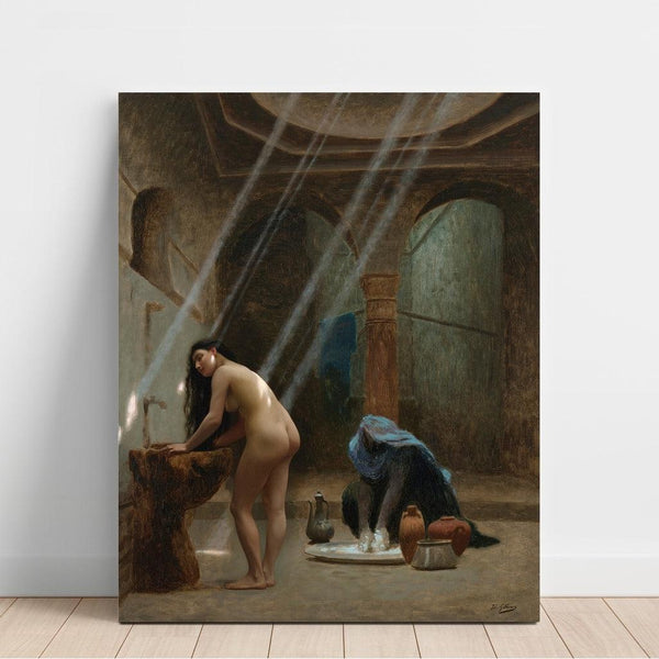 Reproduction of the painting of a Moorish bath, sketch - Jean-Léon Gérôme