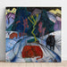 Reproduction of the painting of a red bison in winter - Franz Marc