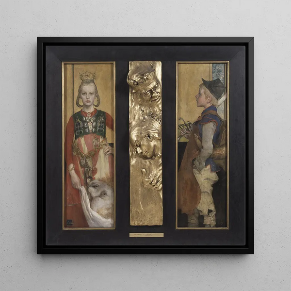 A Swedish fairy tale - Carl Larsson — framed artwork on a wall