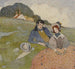 A couple sitting in a rural landscape - Edmund Dulac — artwork view