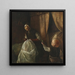 A boy gives his grandmother a green root - Laurits Andersen Ring — framed artwork on a wall