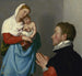 a Gentleman in Adoration before the Madonna - Giovanni Battista Moroni — artwork view