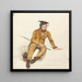 A young scholar goes fishing - William Henry Hunt — framed artwork on a wall