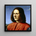 A Young Man - Piero di Cosimo — framed artwork on a wall
