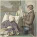 a doctor visiting an elderly sick woman in bed - Wybrand Hendriks — artwork view