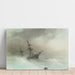 Reproduction of the painting of a ship in rough seas - Ivan Konstantinovich Aivazovsky