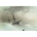 Reproduction of the painting of a ship in rough seas - Ivan Konstantinovich Aivazovsky