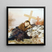 an orphan on his mother's grave - Uro Predi — framed artwork on a wall