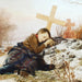 an orphan on his mother's grave - Uro Predi — artwork view