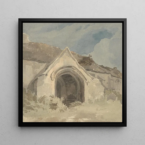 a church porch - John Thirtle — framed artwork on a wall