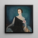 a portrait of May Fleishhacker - Federico Beltrán Masses — framed artwork on a wall
