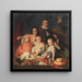 a group portrait with four children in a landscape - Alajos Gyrgyi Giergl — framed artwork on a wall