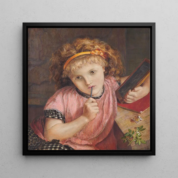 A Deep Problem 9 and 6 make - Catherine Madox Brown — framed artwork on a wall