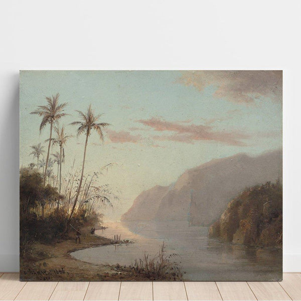 Reproduction of the painting of a painting of a stream at Saint-Thomas (Virgin Islands) - Camille Pissarro