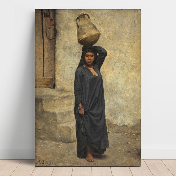 Reproduction of the painting Egyptian Water Carrier - Ludwig Deutsch