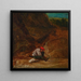 A Traveler at Rest - Studio of David Teniers II — framed artwork on a wall