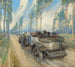 a Hispano-Suiza in a cypress alley - Frederick Gordon Crosby — artwork view