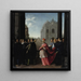 a Cardinal Procession - Ottavio Leoni — framed artwork on a wall