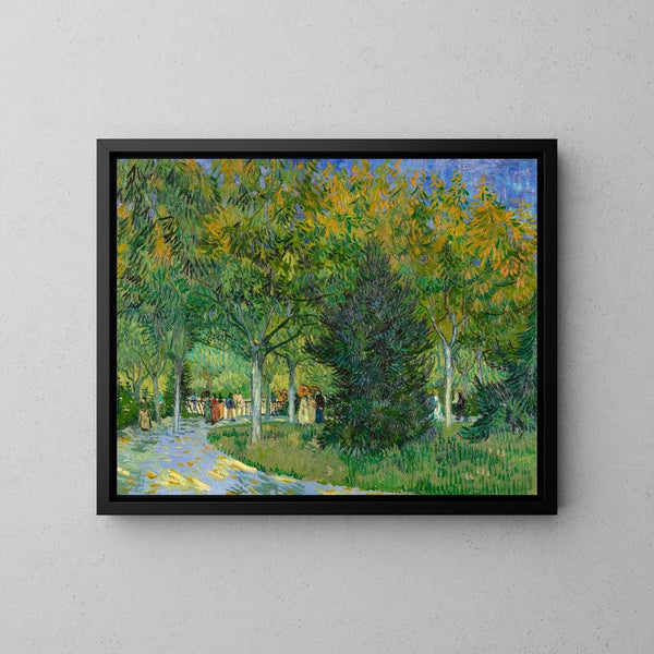 Reproduction of the painting A path in a public garden in Arles - Vincent Van Gogh