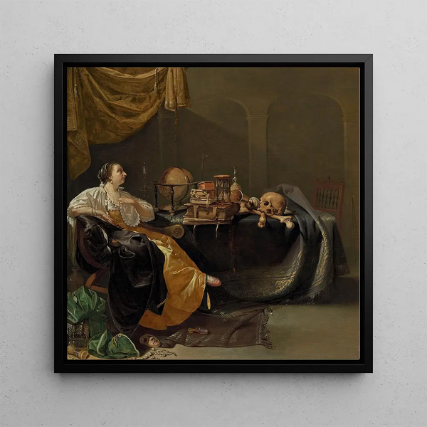 An allegory of faith - Jacob Duck — framed artwork on a wall