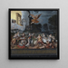 An allegory of the wise and foolish virgins - Hans Eworth — framed artwork on a wall