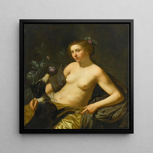 An Allegory of the Sense of Smell - Jan Van Bijlert — framed artwork on a wall