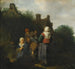 a family of peasants gathered in front of an open fire - Cornelis Pietersz Bega — artwork view
