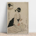 Reproduction of the painting of an attractive woman resembling actor Iwai Hanshiro - Kitagawa Utamaro