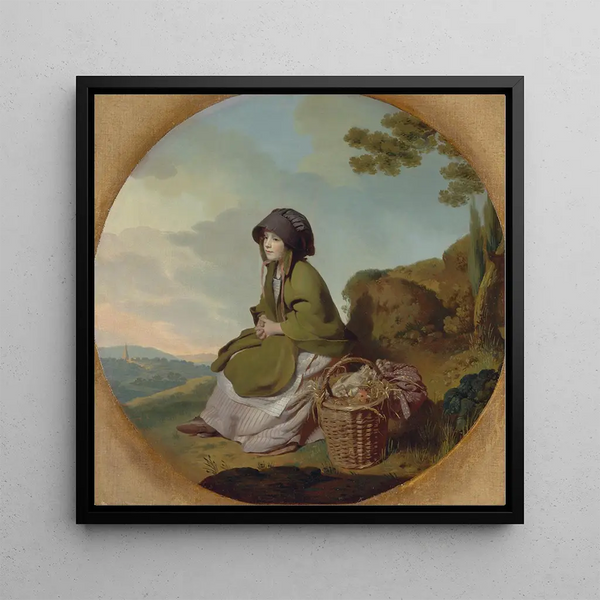 A Market Girl - Henry Walton — framed artwork on a wall