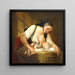 A mother with her child - Elisabeth Jerichau Baumann — framed artwork on a wall