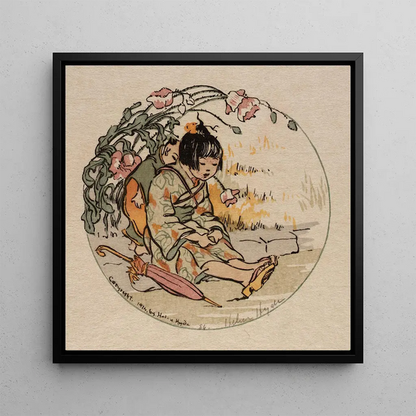 A Little Tired Mother - Helen Hyde — framed artwork on a wall