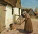 a hen with her chicks - Hans Andersen Brendekilde — artwork view
